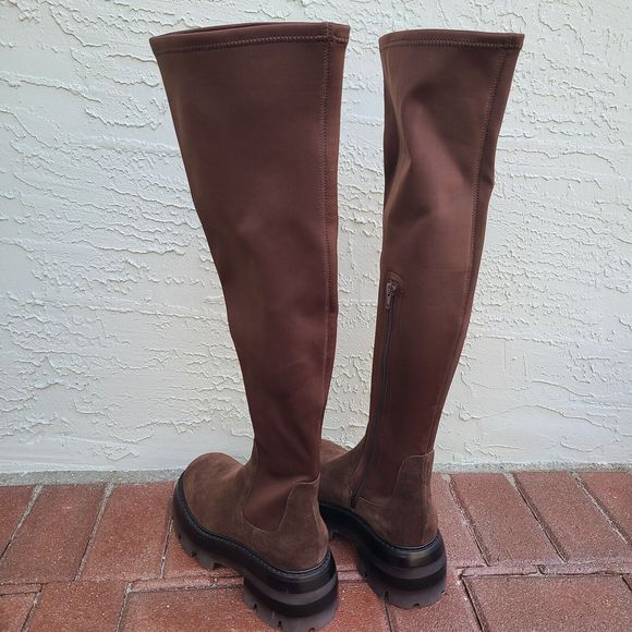 Jeffrey Campbell Brown Over the Knee Boots - Picture 4 of 9